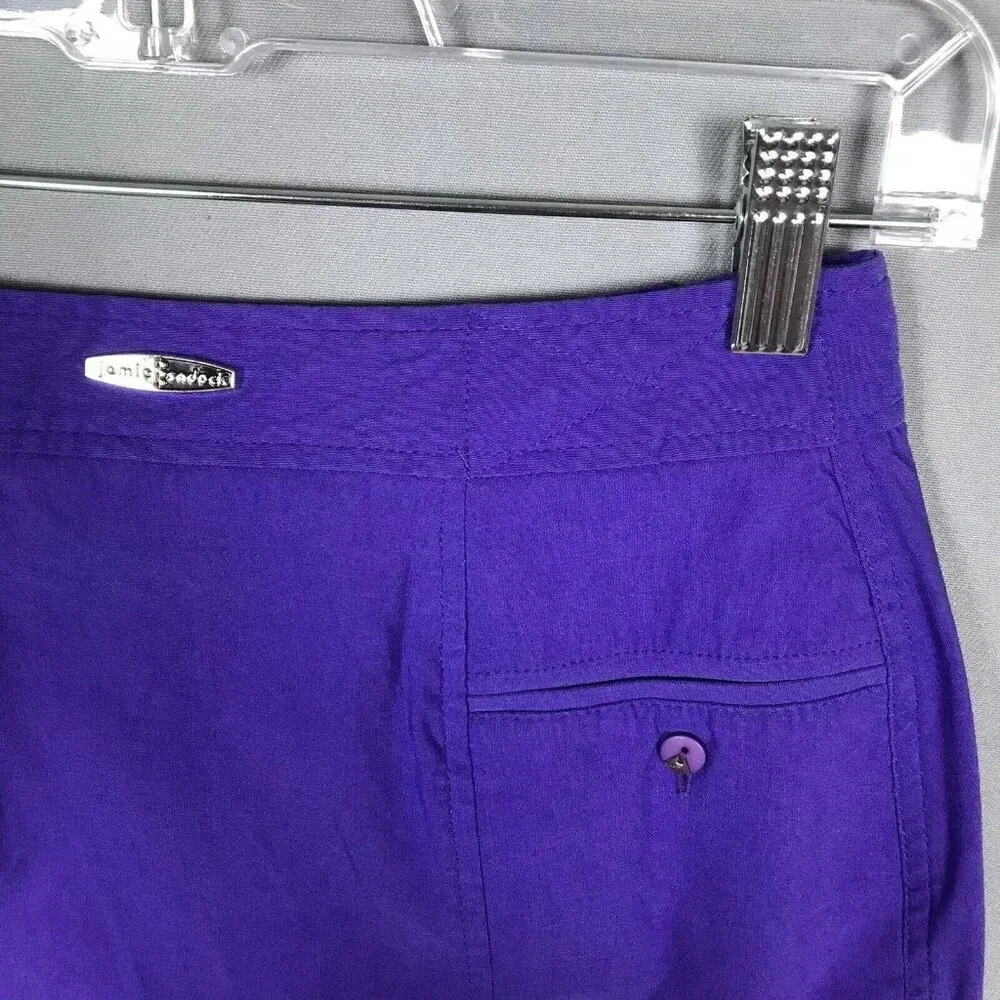Jamie Sadock Skort Size 2 Silver Disc Studded Stretch Pockets Golf Pickleball - Picture 6 of 14